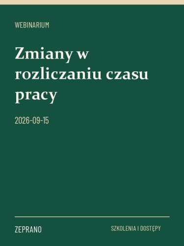 Zmiany w rozliczaniu czasu pracy